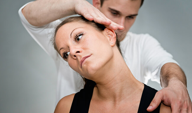 Woman getting chiropractic treatment in Lehi